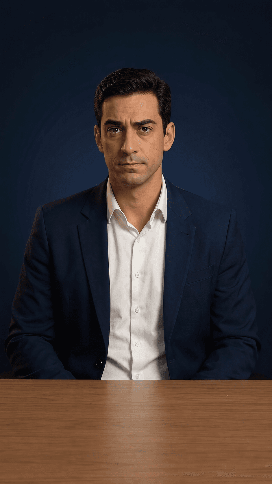Personagem desconfiado